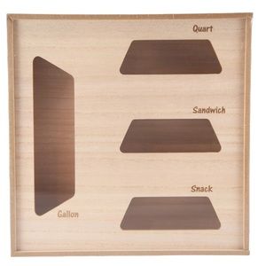 Target 🎯 Wood Food Storage Ziplock Bag Organizer